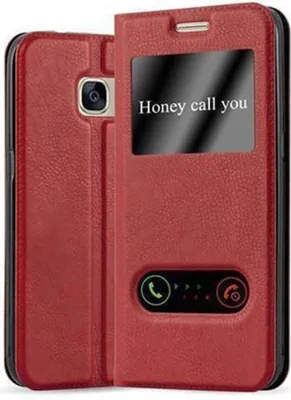 Obrázek produktu pro Cadorabo Protective Case for Samsung Galaxy S7 Case in Red Pouzdro na mobilní telefon typu kniha Cover Etui