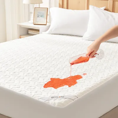 Matratzenschoner, wasserdicht, 140x200 cm, Polyester, Weiß