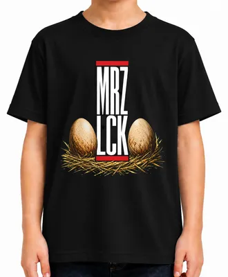 Immagine prodotto di MRZ LCK: Maglietta divertente per bambini, con scritta "Pasqua", ideale per Pasqua, umorismo, sarcasmo, taglia 140, colore nero