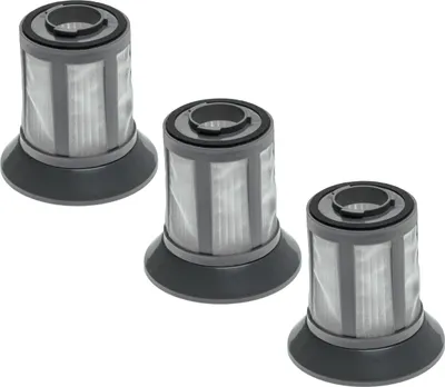 Produktbild von vhbw 3x Staubsaugerfilter kompatibel mit Bomann BS 9012 CB Eco Cyclon, BS 9022 CB Staubsauger - Filtereinsatz (Nylon- + HEPA-Filter) Schwarz Grau Weiß