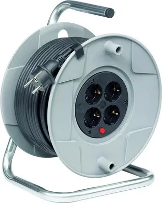 Produktbild von Brennenstuhl 1099160027, Grau, Polyvinylchlorid (PVC), 4 AC-Ausgänge, 50 m, IP20, 260 mm