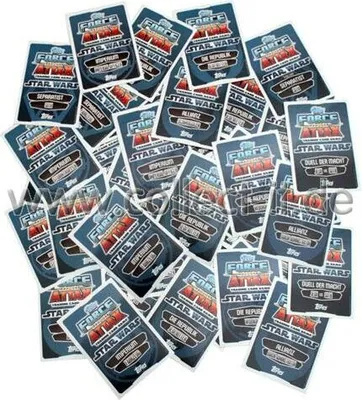 Produktbild von FAMOV1 - Spar 6 - 100 verschiedene Base Karten- Deutsch - Star Wars Force Attax - Movie Cards