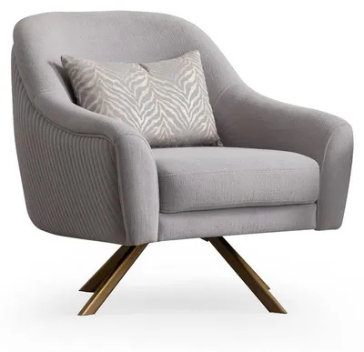 Immagine prodotto di Poltrona Seduta Design Moderno Poltrona Legno 1 posto Tappezzeria Moderna