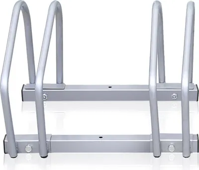 Immagine prodotto di Jiubiaz Supporto per biciclette per 2-6 biciclette Larghezza pneumatici 35-60 mm Supporto multiplo Supporto per biciclette, Versione: 2 biciclette