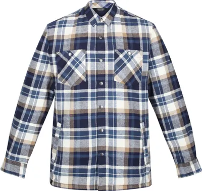 Image de Regatta - Chemise « Thamos » pour homme à manches longues RG7040 (M) (bleu marine/sable doré)