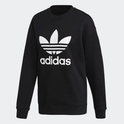 Image de adidas Trefoil Crew - Sweatshirt femme Coton Noir FM3272 , 38