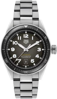 Zdjęcie produktu dla Zegarek męski Tag Heuer Autavia, srebrno-czarny, model WBE5114.EB0173