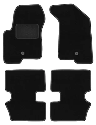 Image de Tapis de sol en moquette pour Jeep Patriot 2006-2016 (tout-terrain) – jeu 4 pièces, noirs, sur mesure – Wielganizator LUX