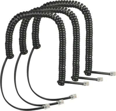 Produktbild von AUERSWALD Spiralkabel-3er-Set COMfortel-Handset