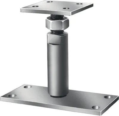 Image de Sabot d'appui pour plate-forme 150x70/70x80mm STA bleu zingué pour vis VORMANN