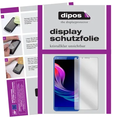Produktbild von 2x Schutzfolie für Panasonic Eluga Ray 600 klar Displayschutzfolie Folie Display