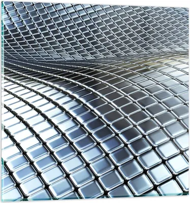 Produktbild von Bilder auf glas - Metall Matte Chrom Aluminium - 50x50cm - Glasbilder - Wandbilder - Kunstdruck - zum Aufhängen bereit - Wanddekoration aus Glas - Glas Bilder - Wandbild auf Glas - GAC50x50-2574