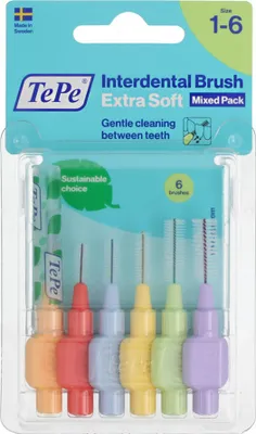 Obrázok produktu pre TePe Extra Soft mezizubní kartáčky 1-6 Mix 6 ks