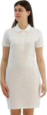 Produktbild von Lacoste Stretch Baumwolle Pique Kleid Weiß 36 Frau Weiß 36