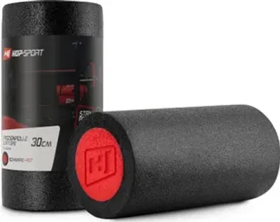 Produktbild von Hop-Sport Faszienrolle für den Rücken und Wirbelsäule – Massagerolle für Ganzkörper-Selbstmassage und Faszien Training - Mittel-Hart, HS-E030YG