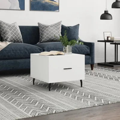 Produktbild von [Home] Couchtisch Weiß 50x50x40 cm Holzwerkstoff , Neue Mode 2024 im häuslichen Leben