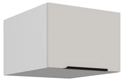 Produktbild von Aufsatzschrank Hochschrank 50 cm COMO Kaschmir beige matt + Weiß matt Küchenzeile Küchenblock Küche Einbauküche