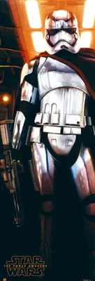 Produktbild von Star Wars - Türposter - EP7 Captain Phasma 1 + 2 St Posterleisten Alu 63 cm