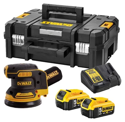 Image de Ponceuse excentrique 18V XR Ø125 mm (2x5,0 Ah) en coffret - DEWALT DCW210P2-QW