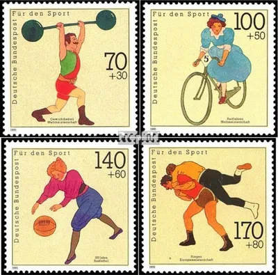 Produktbild von Briefmarken BRD (BR.Deutschland) 1991 Mi 1499-1502 (kompl.Ausgabe) gestempelt Sporthilfe