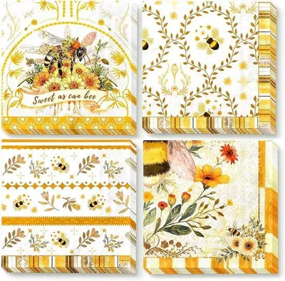 Produktbild von Servietten Bienenmotiv - 24 Stück