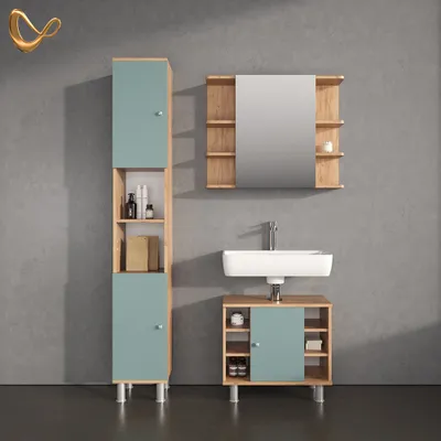 Immagine prodotto di Mobile bagno alto Livinity Fucino Verde 30 x 190 cm, Model 52676