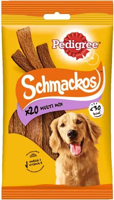 Image de Pedigree 9 x 20 pièces Schmackos, 4 variétés