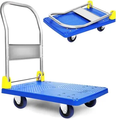 Immagine prodotto di Carrello a piattaforma con portata di 200 kg e ruote girevoli per un carico efficiente