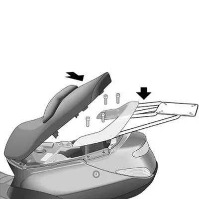 Produktbild von SP 1102097 SHAD Befestigungssatz Top Box  passend fuer PEUGEOT ELYSEO 125 4T