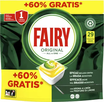 Produktbild von FAIRY ALL IN 1 LEMON Geschirrspü ler 29 Kapseln