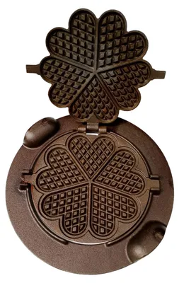 Produktbild von Waffeleisen aus Gusseisen Herzförmige Waffeln 33cm Grill Garten Küche