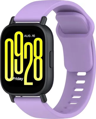 Produktbild von Silikon Armband für Smartwatch, Bizon Strap Watch Silicone Pro H, QuickRelease 22 mm, Violett