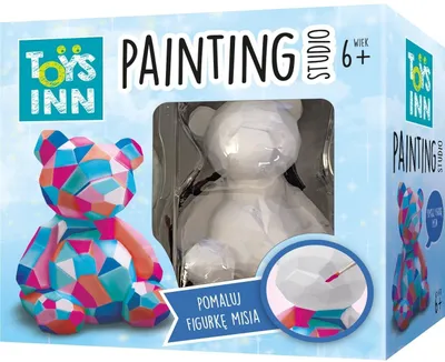 Obrázok produktu pre Painting studio Figurka gipsowa Miś STN 8813