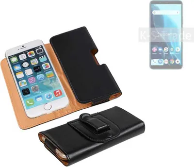 Produktbild von K-S-Trade Schützhülle Handyhülle kompatibel mit Cubot Note 9 Holster Gürtel Tasche Schutzhülle Handy-Tasche Smartphone Case Seitentasche schwarz