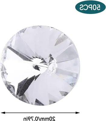 50 Stück Kristallknöpfe mit Rhinestones, Hauptbild