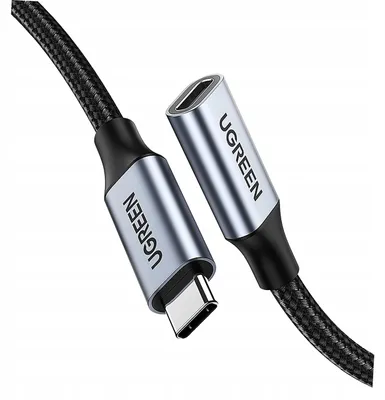 Produktbild von Ugreen US372 30205 USB-C auf USB-C Kabel 100W 10Gbps Grau
