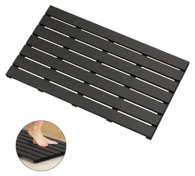 Productafbeelding van Bamboe-houten badmat voor een luxe douche – Antislipmat voor binnen- en buiten gebruik