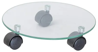 Produktbild von Pflanzenroller Glas Ø 28 cm, transparent, für Innenbereich, Tragkraft 60 kg