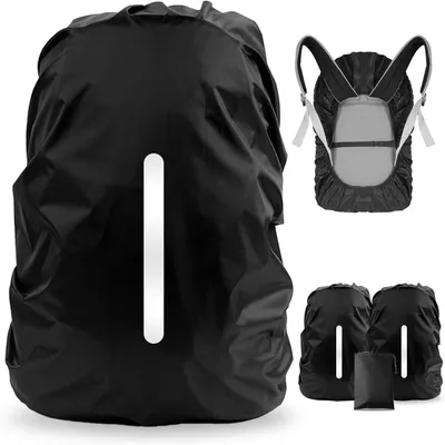 Imagen del producto de Funda impermeable para mochila, de tamaño universal, que protege contra la lluvia, ideal para camping y uso escolar