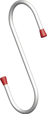 Produktbild von alfer Eimerhaken 180 mm 180 mm Stahl verzinkt Kappe rot