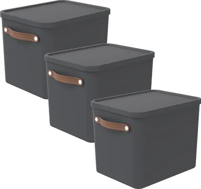 Produktbild von Aufbewahrungsbox 27L Maloja - Kunststoffbox mit Deckel - Stapelbox 40,0 x 29,0 x 29,5 cm - Plastikbox Ordnungsbox Allzweckkiste