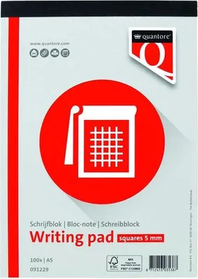 Image de Quantore - Bloc-notes A5 Diamant 5 mm 100 feuilles 60 g