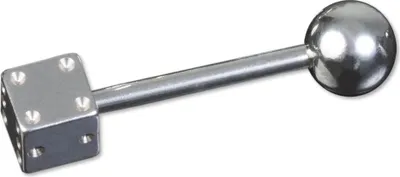 Produktbild von viva-adorno Barbell Piercing Stab Zungenpiercing Würfel Ohrpiercing Stecker Hantel Chirurgenstahl 316L Z443_Zu