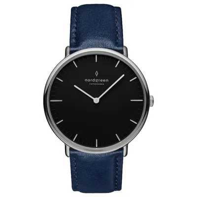 Image de Nordgreen Copenhagen - NR40SILENABL - Montre Bracelet - Hommes - Quartz - NATIVE