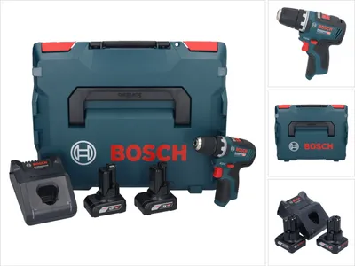 Produktbild von Bosch GSR 12V-35 Professional Akku Bohrschrauber 12 V 35 Nm Brushless + 2x Akku 6,0 Ah + Ladegerät + L-Boxx