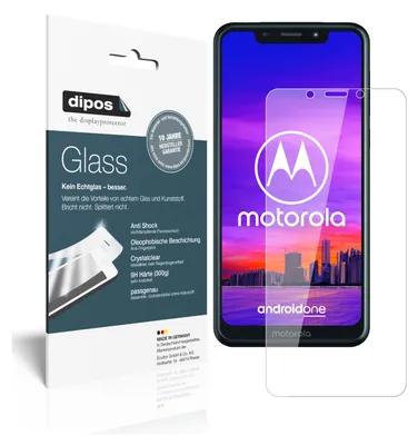 Produktbild von 2x Schutzfolie für Motorola One - Anti-Shock 9H Folie dipos Glass Kunststoffglas