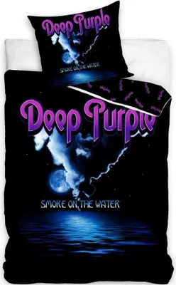 Produktbild von Deep Purple Bettbezug Smoke on the Water - Single - 140 x 200 cm - Baumwolle