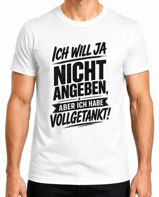 Productafbeelding van Ik wil niet opscheppen, maar ik heb een Statement Sarkasmus Reich heren T-shirt, wit, maat 3XL