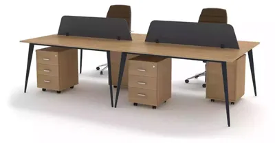 Immagine prodotto di Grande scrivania marrone Set di mobili da lavoro Attrezzature da lavoro