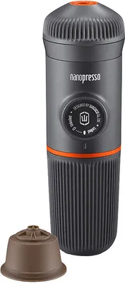 Obrázok produktu pre Wacaco Nanopresso , Čierna, Kávová kapsula, 18 bar, 0,08 L, 8 g, 71 mm